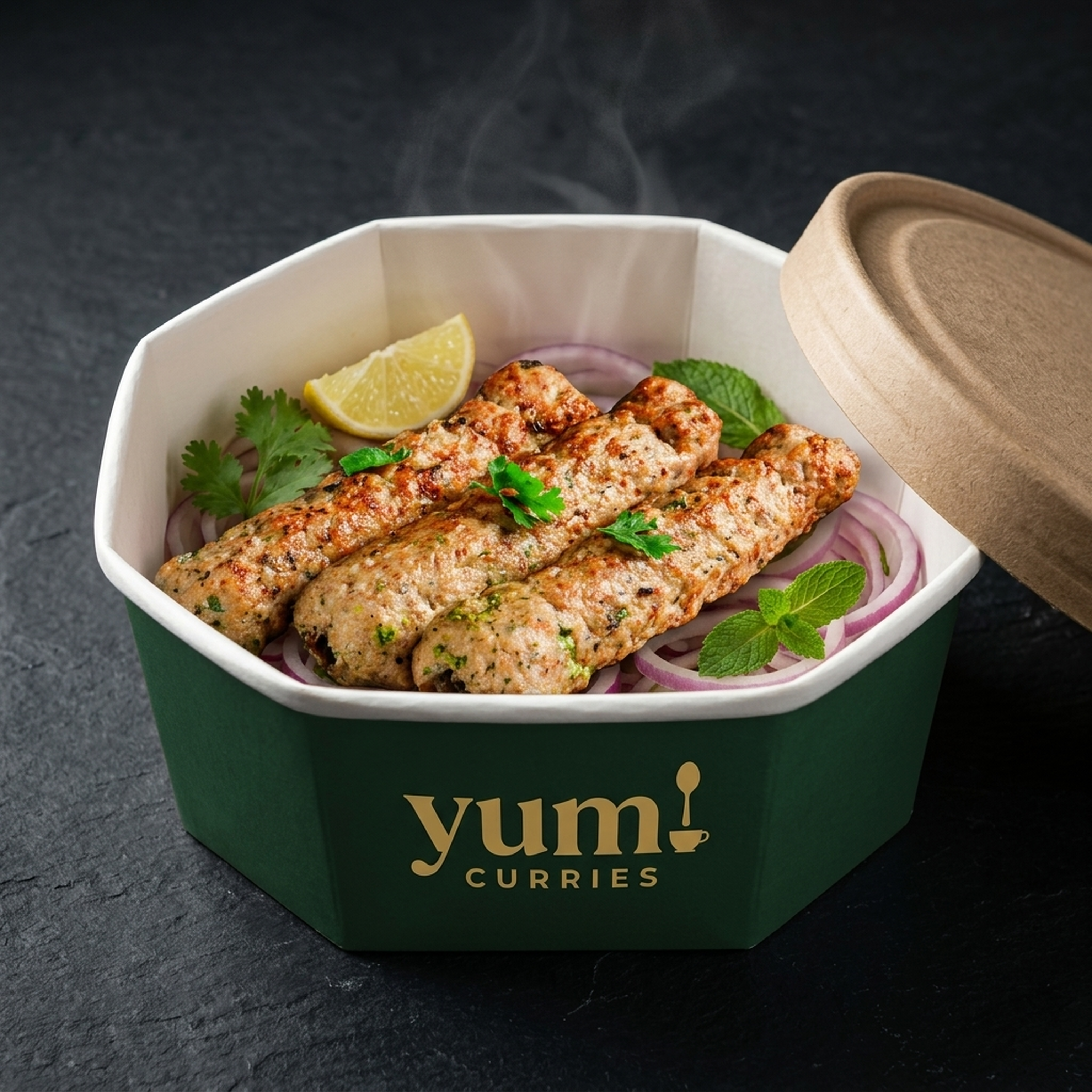 Chicken Seekh Kebab (3 Pcs) — Yum! Curries Brighton